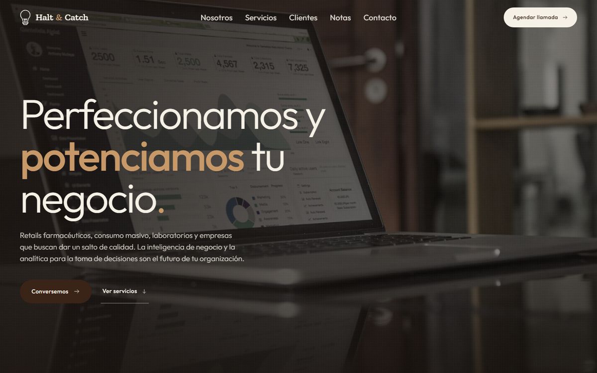 Sitio web de Halt & Catch